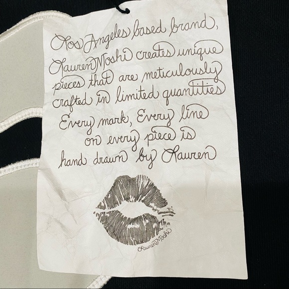 LAUREN MOSHI COLLECTION LIPS NEW WITH TAGS KNIT SWEATER LACE-UP SIDES SIZE SMALL - Picture 14 of 16